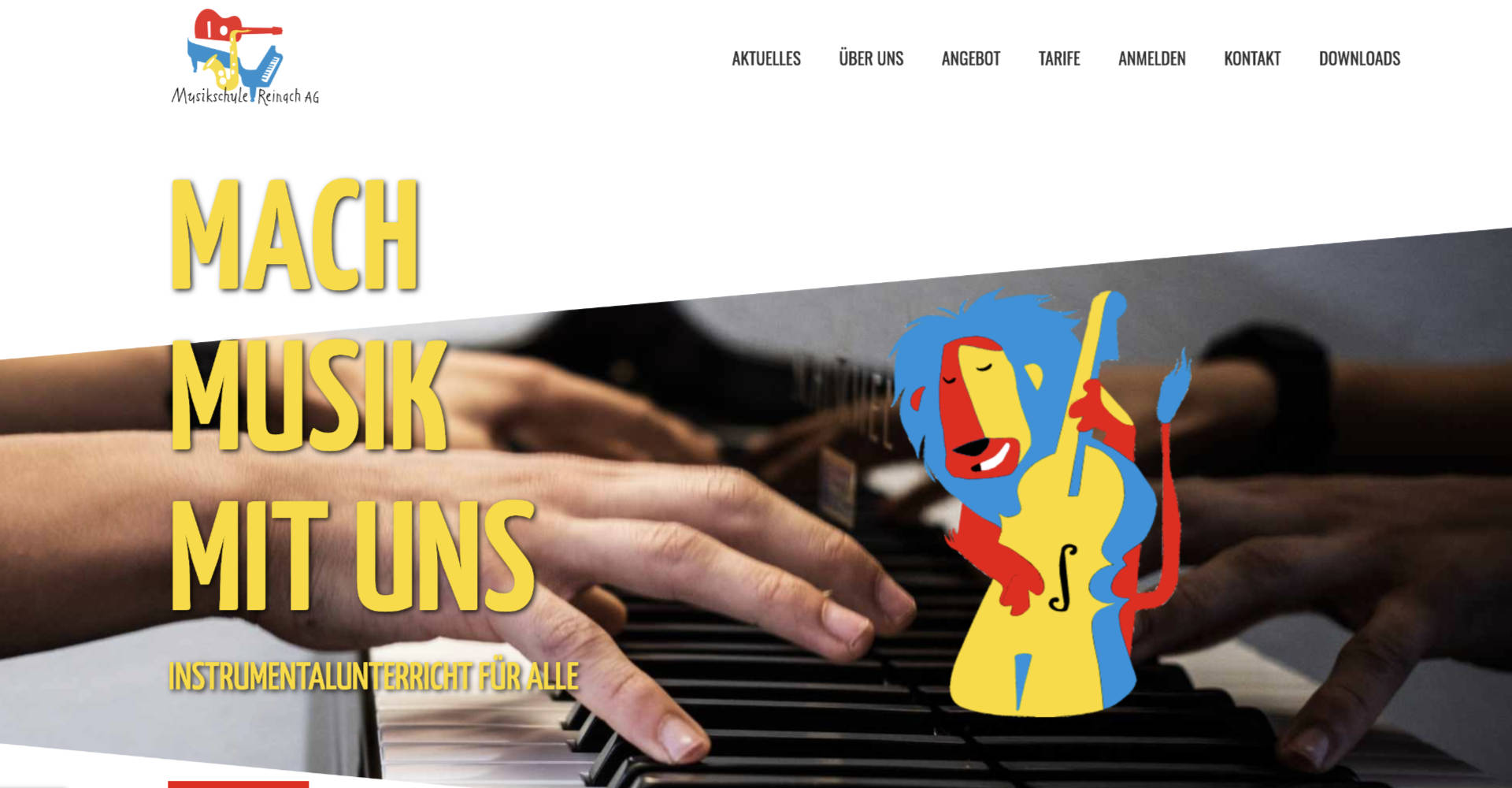 Musikschule Reinach – Website