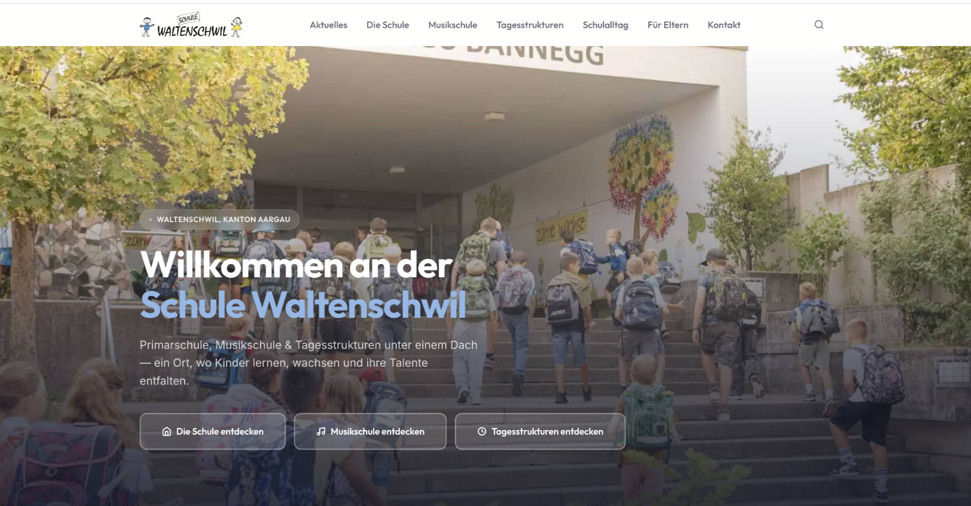 Schule Waltenschwil – Neue Website