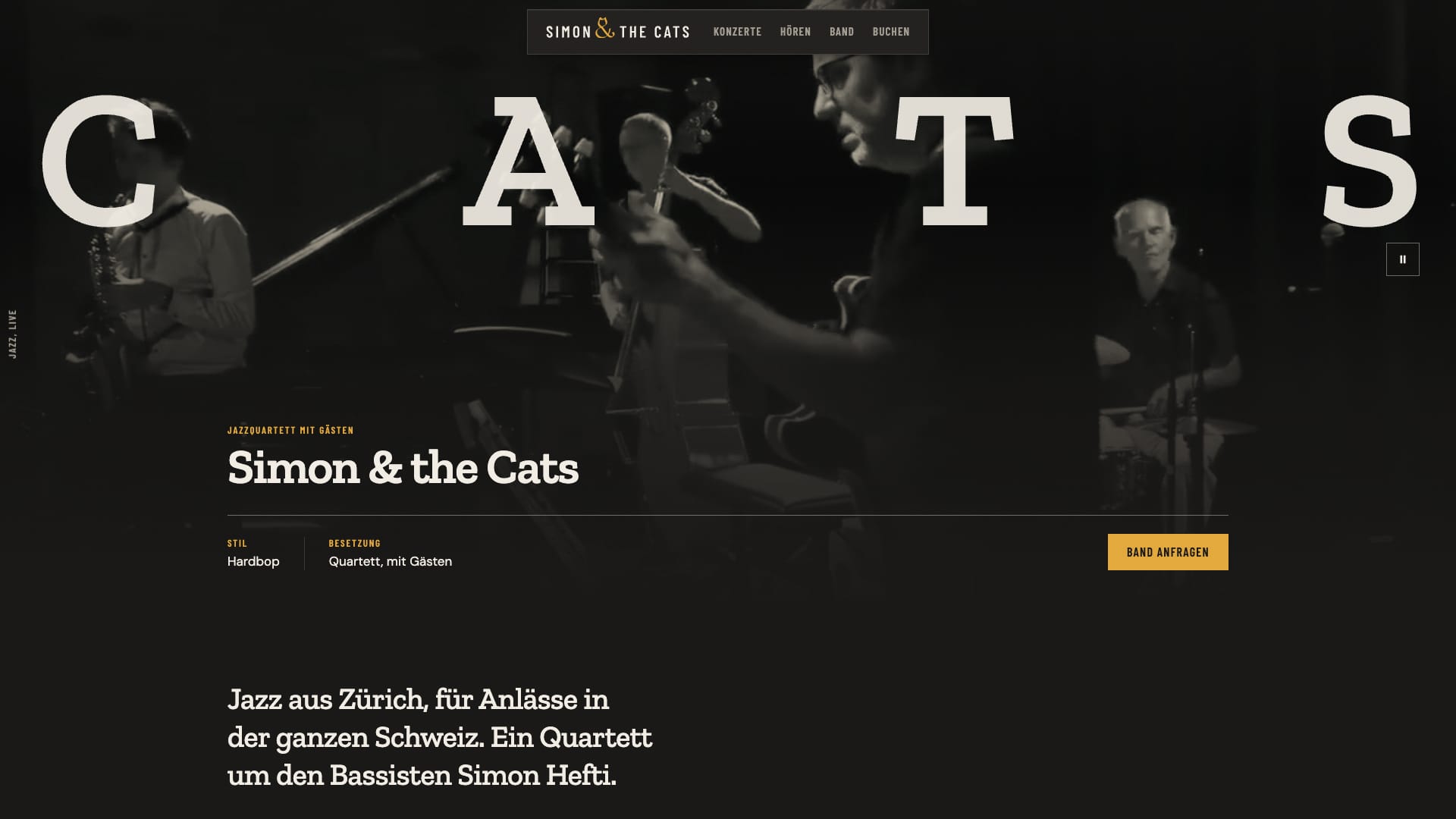 Simon & the Cats – Neue Website