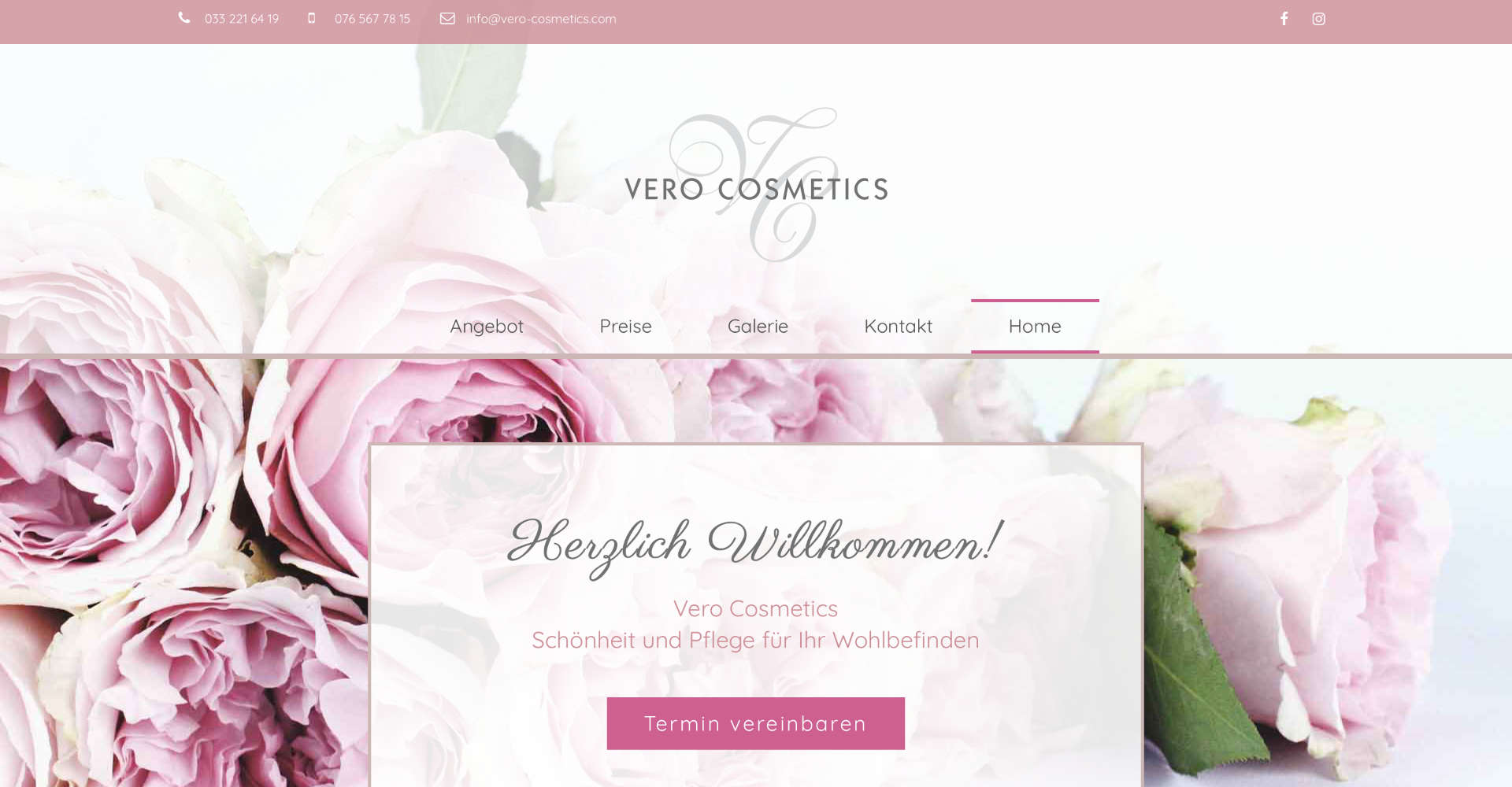 Vero Cosmetics – Website